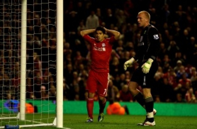 Вратарят на Норич среща своя кошмар – Луис Суарес