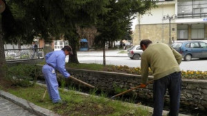 Озелениха центъра на Разлог