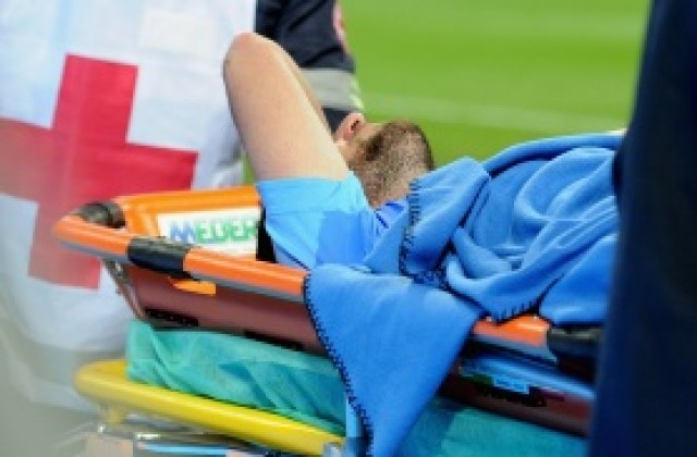 Игуаин се отърва само с натъртване на пищяла