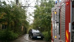 Огнеборци гасиха пожар в бившата сграда на Психото в Плевен