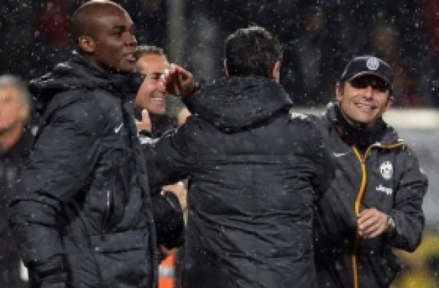 Конте клъвна Рома в радостта си