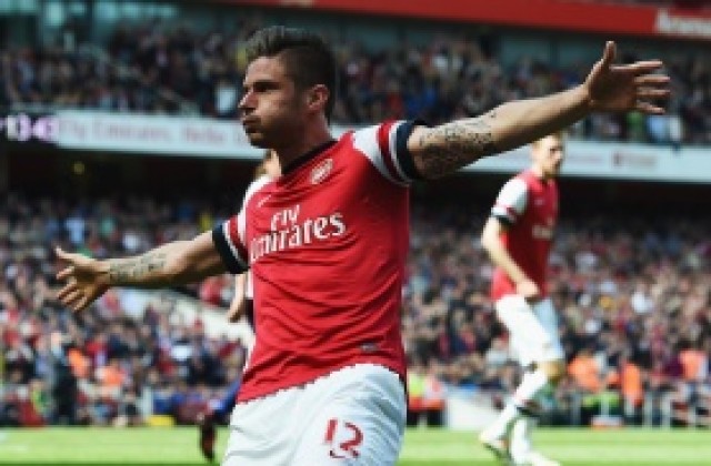 ВИДЕО: Жиру донесе победата на Арсенал над УБА