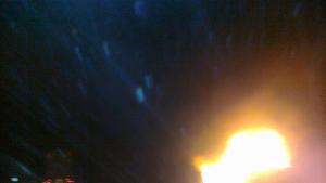 Пежо изгоря напълно на АМ Струма собственикът е избягал от