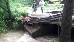 Пропадна мост на общински път
