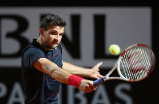 Григор Димитров падна и на двойки в полуфиналите