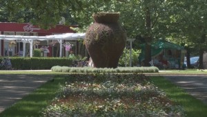 Вазата в младежкия парк ще радва русенци с нови цветове