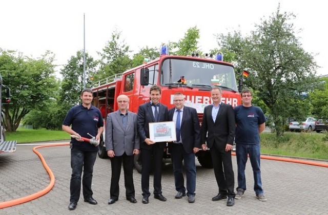 Община Чупрене получи дарение - противопожарен автомобил