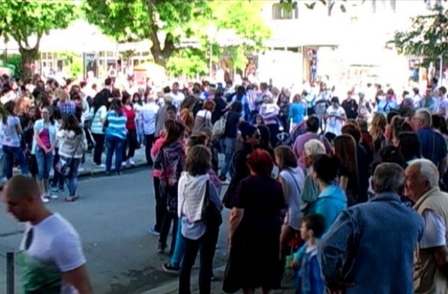 Стотици излязоха на протест в Стара Загора заради прегазено дете