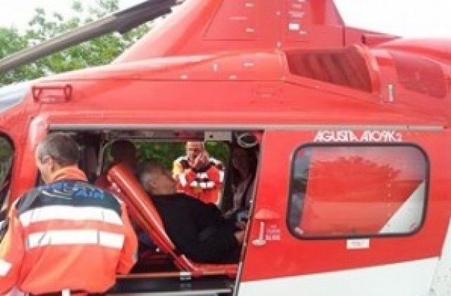 Още един пациент на кардиоболницата във В. Търново получи спешна помощ с хеликоптер