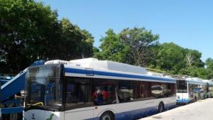 Пристигнаха още 4 от новите тролейбуси