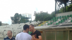 Георги Илиев изгледа тренировката на Черно море