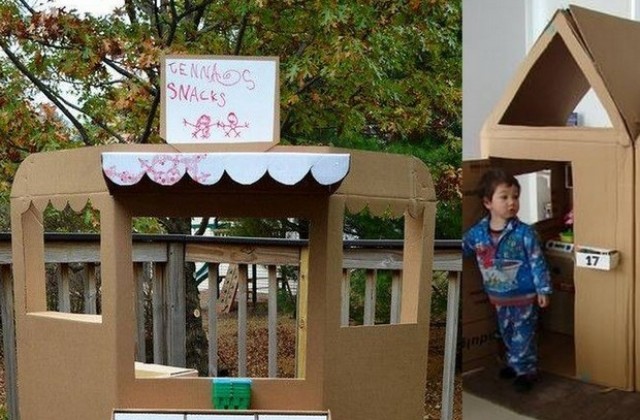 Картонена работилничка кани малки и големи в парк К. Фичето