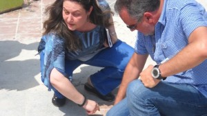 Инспектираха пренаредената мостра на пешеходната зона