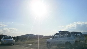 Челен сблъсък между Ауди и бус по чудо не взе