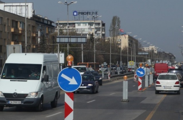 Нови промени в движението заради ремонта на „Цариградско шосе”