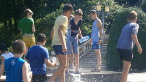 Водни бойни действия в центъра на Габрово