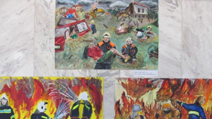 Деца рисуваха на тема С очите си видях бедата