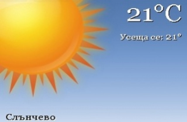 Слънчево време за района на Хасково