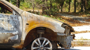 Кола горя в Чайка