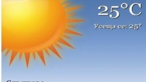 Слънчево и горещо утре превалявания