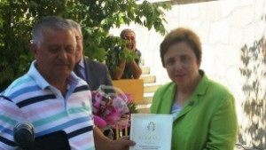 Дора Янкова стана почетен гражданин на Неделино