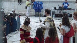 Посрещнаха хан Тервел на Античния форум