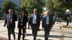 Георги Първанов и Иван Аспарухов на посещение в Бяла Слатина