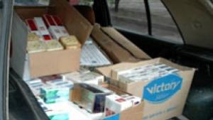 8500 кутии цигари без бандерол иззеха при акция на ДАНС
