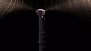 Чадър предпазва от дъжда с въздушна струя