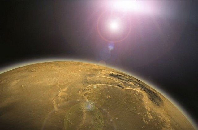 Спътник изпрати уникално изображение на атмосферата на Марс