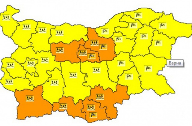 Иде вятър, жълт код за Варненско