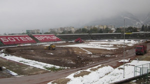 Напредва ремонтът на стадиона във Враца