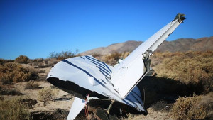 Отломки от Спейсшип 2 са пръснати на 56 км от