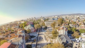 Ремонтът на центъра от птичи поглед СНИМКИ