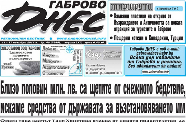 Близо половин милион лева са щетите от снежното бедствие