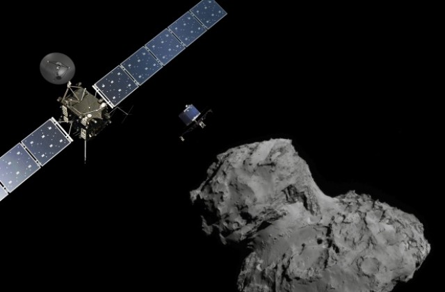 За първи път в историята космически апарат кацна на комета