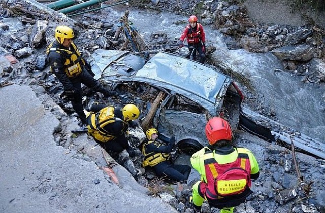 Над 1 млрд. евро щети от наводненията в италианската област Лигурия