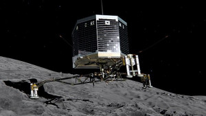 Розета е заснела подскока на Фила върху кометата