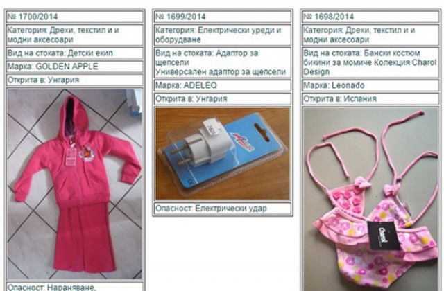 Стоки от Европа могат да са опасни за здравето (СНИМКИ)