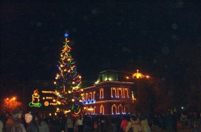Коледните светлини на елхата в Кюстендил светват утре