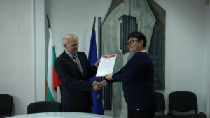 Връчиха сертификат за съответствие на системата за управление на качеството