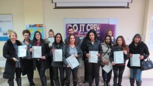 13 безработни с компютърни сетификати след завършен курс