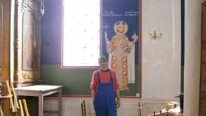 Църквата в с Мечка е изцяло изографисана