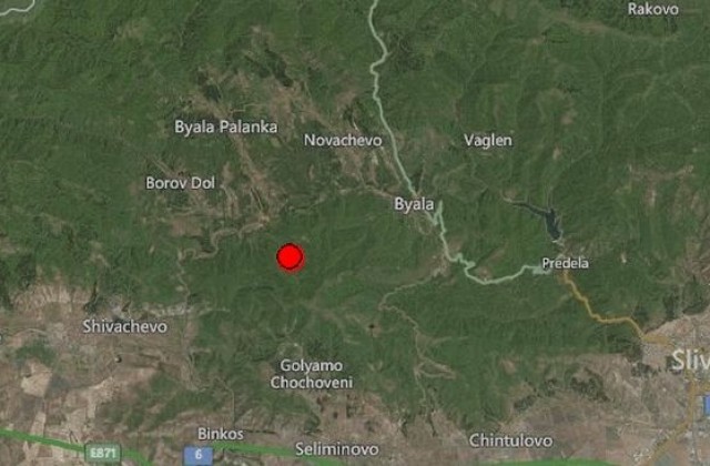 Земетресение от 3,9 по Рихтер близо до Сливен