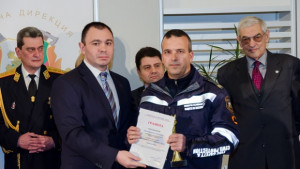 Кюстендилски пожарникар с награда от Пожарникар на годината