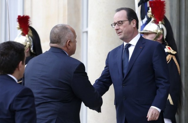 Борисов се срещна с президента на Франция Франсоа Оланд