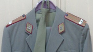 Военните униформи на шефа на Военното представителство в Габрово от