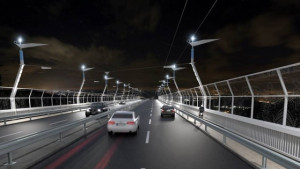 Аспарухов мост с пешеходна и велоалея след ремонта