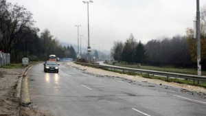 Топящ се сняг наводни пътя Пловдив Хасково край Садово