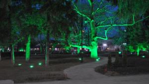 Изпробваха новото ефектно осветление в центъра